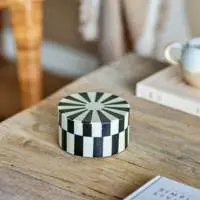 Bloomingville Ilana Box with Lid Black Resin